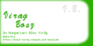 virag bosz business card